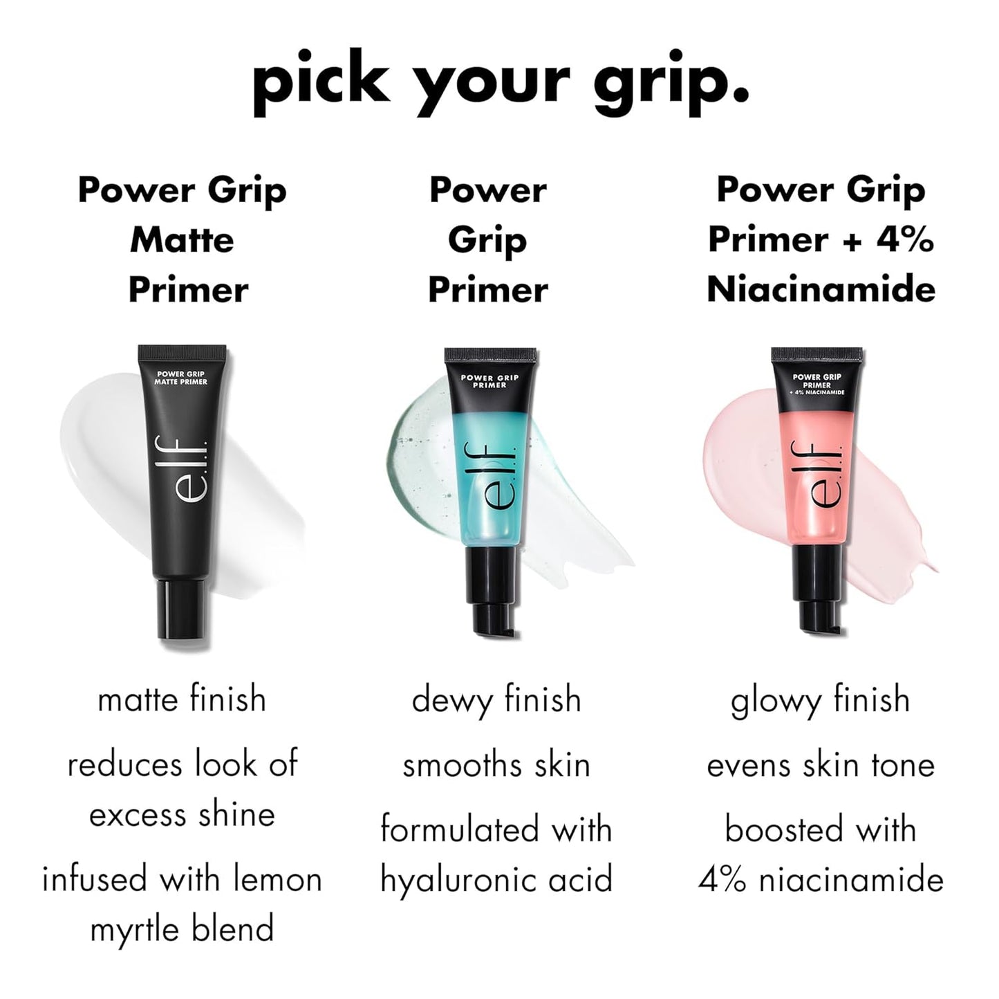 Power Grip Primer, Gel-Based & Hydrating Face Primer for Smoothing Skin & Gripping Makeup, Moisturizes & Primes, 0.811 Fl Oz (24 Ml.)
