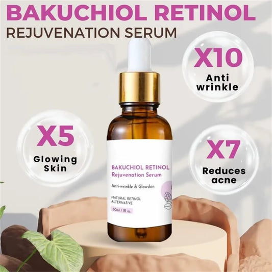 Bakuchiol Retinol Anti-Aging Serum – Collagen-Boosting, Gentle Rejuvenation for Smoother, Firmer, Youthful Skin